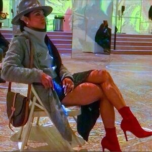 Red Women's Ankle Boots